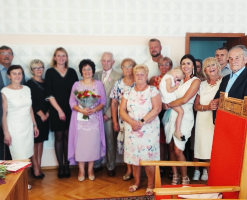 Jubileusz 50-lecia małżeństwa Państwa Borowików, USC Będzino