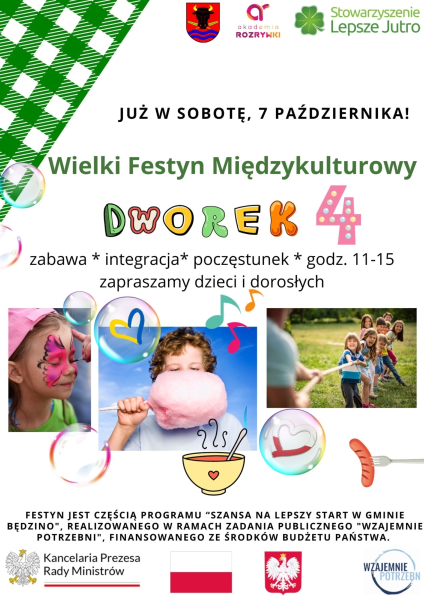 Wielki Festyn Międzykulturowy w Dworku Gmina Będzino